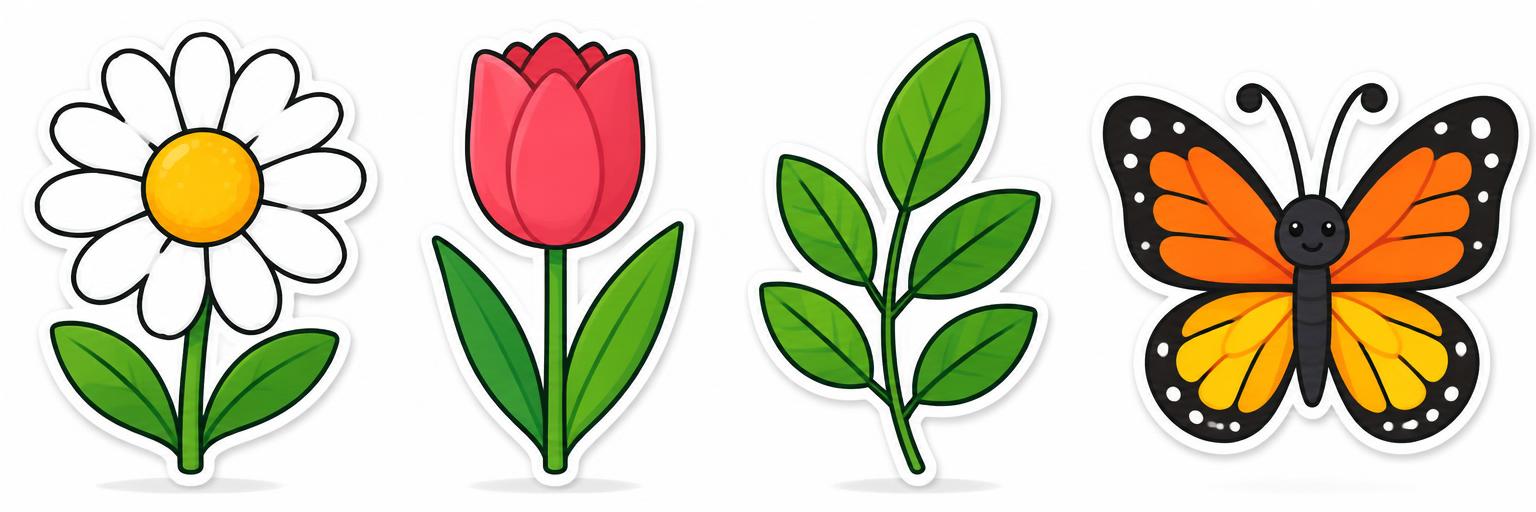 Flowers worksheet theme artwork